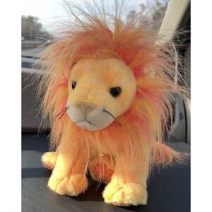 TY Beanie Buddies Bushy Ty-Dye Lion Plush Stuffed Animal 10 Inch 2000 NO TAG Toy